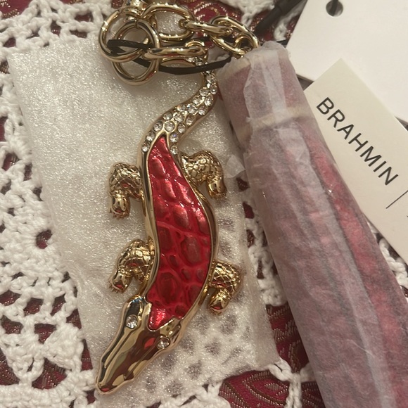 ♥️Brahmin Croc Charm Tassel ♥️